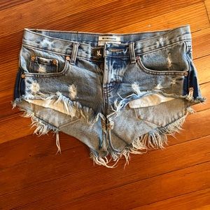 One Teaspoon bonitas size 25 Jean shorts